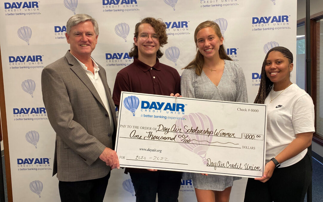 Day Air Credit Union Awards Three $1,000 Scholarships to Area Students