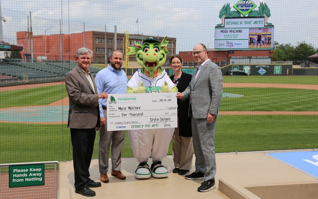 Day Air Credit Union Donates $5,000 to Muse Machine in Partnership with Dayton Dragons